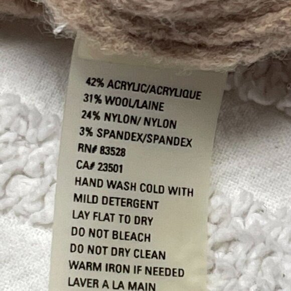 Vintage Easel Women's Snap Button Beige Faux Fur Trim Detachable Collar Jacket - Picture 4 of 11